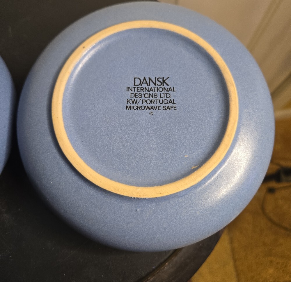 Dansk Mesa Sky Blue Portugal 5 3/4" Cereal Bowls Portugal Set Of 2 - Picture 6 of 11